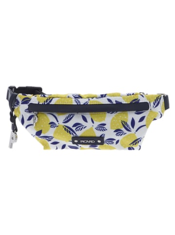 PICARD Gürteltasche in Weiß/ Gelb - (B)26 x (H)12 x (T)4 cm