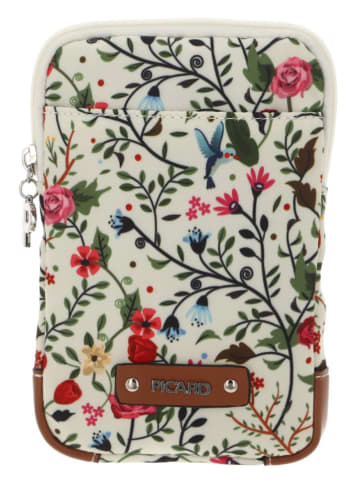 PICARD Handytasche in Creme/ Bunt - (B)12 x (H)18 x (T)1,5 cm