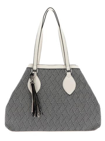 PICARD Schultertasche "Illusion" in Schwarz/ Weiß - (B)40 x (H)30,5 x (T)14 cm