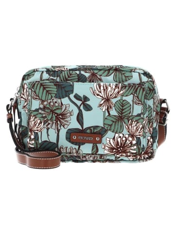 PICARD Umhängetasche in Hellblau/ Camel - (B)23 x (H)15,5 x (T)6,5 cm