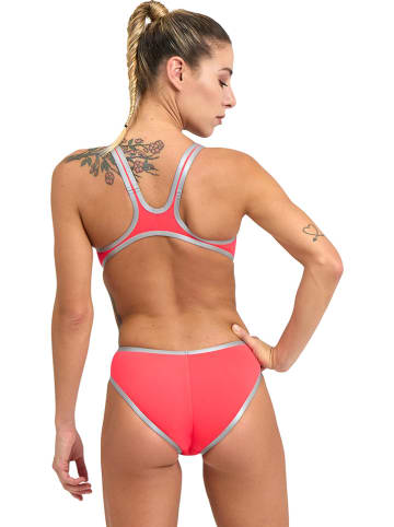 Arena Strój kąpielowy w kolorze różowo-srebrnym