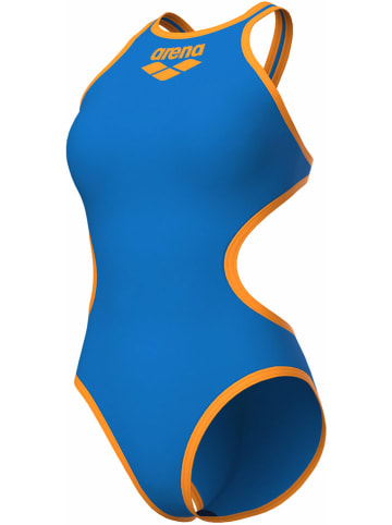 Arena Strój kąpielowy w kolorze niebiesko-pomarańczowym