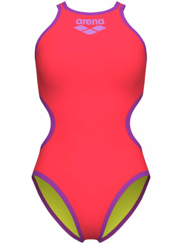 Arena Badeanzug in Pink/ Gelb