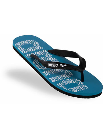 Arena Teenslippers blauw/zwart