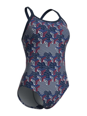Arena Strój kąpielowy w kolorze granatowo-czerwono-białym