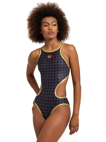 Arena Strój kąpielowy w kolorze czarno-złotym