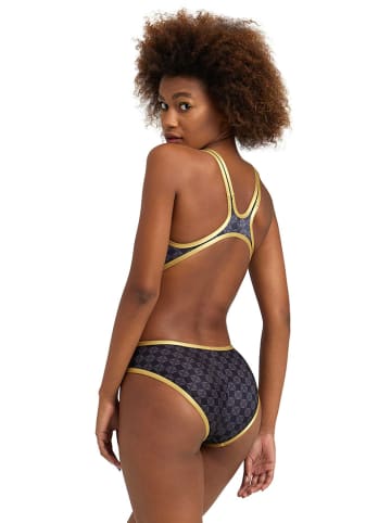Arena Badeanzug in Schwarz/ Gold