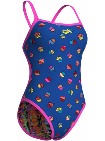 Arena Omkeerbaar badpak blauw/roze