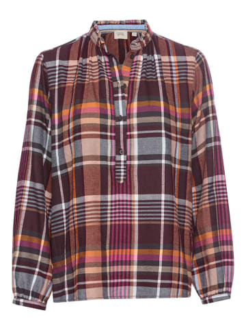 Camel Active Bluse in Rot/ Pink/ Schwarz