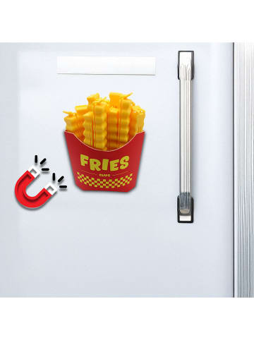Thumbs Up Keukenclips "Mad Monkey - Fries Clips" geel/rood