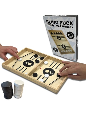 Thumbs Up Brettspiel "Mad Monkey - Sling Puck" in Beige