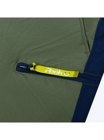 Peek U Afritstrekkingbroek "Terra" kaki/donkerblauw