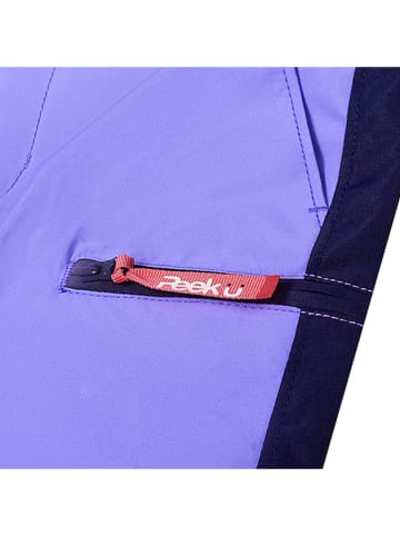Peek U Zippoff-Trekkinghose "Terra" in Lila/ Dunkelblau