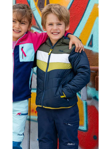 Peek U Ganzjahres-Steppjacke "Baz" in Dunkelblau/ Khaki/ Weiß