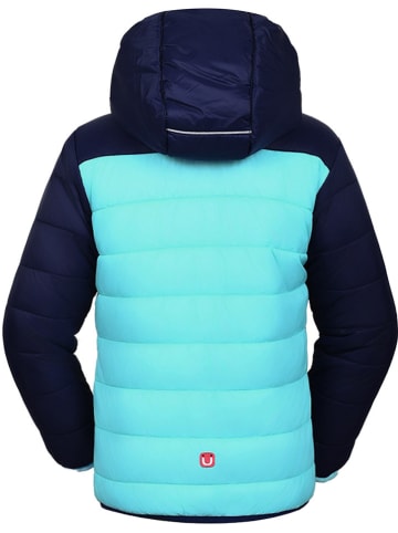Peek U Ganzjahres-Steppjacke "Prim" in Dunkelblau/ Türkis/ Pink