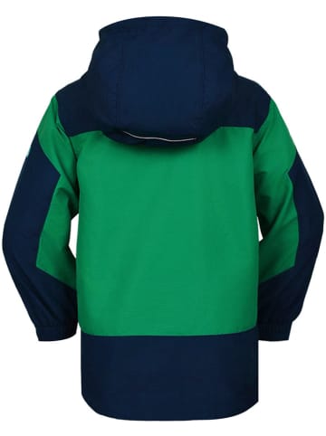 Peek U Regenjas "Axel" groen/donkerblauw