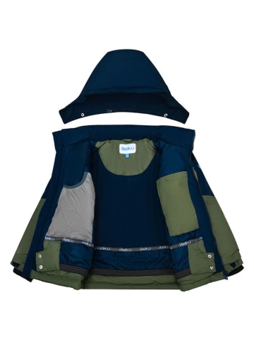 Peek U Ski-/ Snowboardjacke in Khaki/ Dunkelblau