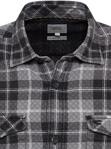 Camel Active Blouse - regular fit - zwart/grijs