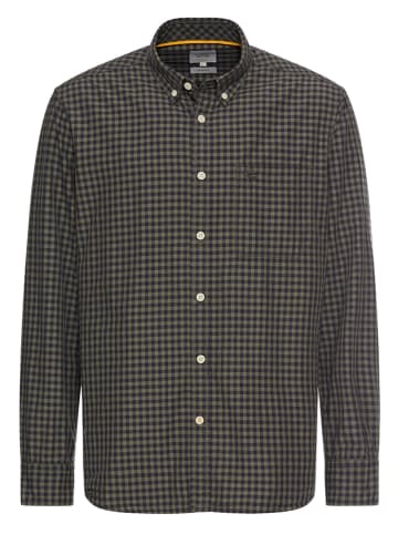 Camel Active Hemd - Regular Fit - in Khaki/ Dunkelblau