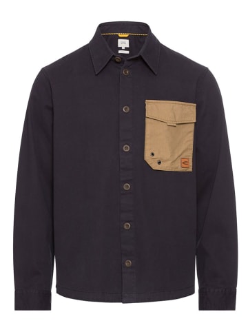 Camel Active Hemd in Schwarz/ Beige