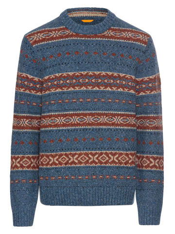 Camel Active Sweter w kolorze niebiesko-czerwonym