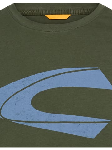 Camel Active Shirt in Dunkelgrün/ Hellblau
