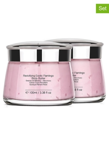 Symbiosis 2er-Set: Bodybutter "Revivifying Exotic Flamingo", je 100 ml
