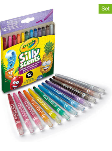 Crayola 12er-Set: Wachsmalkreiden "Silly Scents Mini Twistable Crayons" - ab 3 Jahren