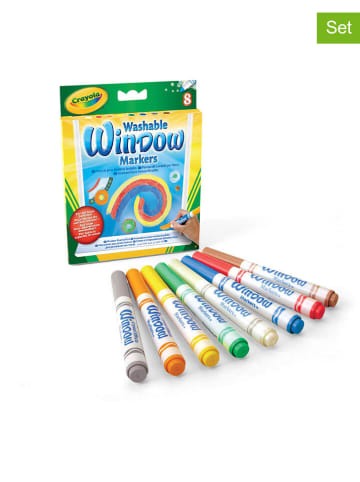 Crayola 8er-Set: Fenster-Filzstifte - ab 3 Jahren