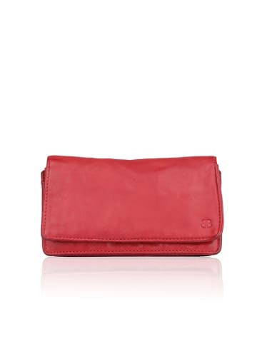 Bellicci Leder-Geldbörse "Cosette" in Rot - (B)17 x (H)10 x (T)3 cm