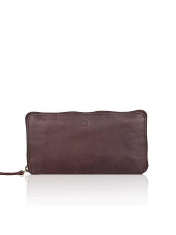 Bellicci Leder-Geldbörse "Chalice" in Braun - (B)19 x (H)10 x (T)3 cm