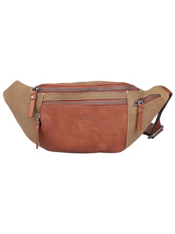 SPARWELL Leder-Brustbeutel "Simply Sloan" in Beige/ Hellbraun - (B)32 x (H)14 x (T)7 cm