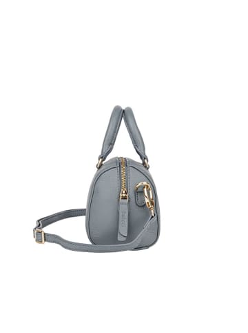 Bellicci Leren handtas "Cara" lichtblauw - (B)18 x (H)14 x (D)7 cm