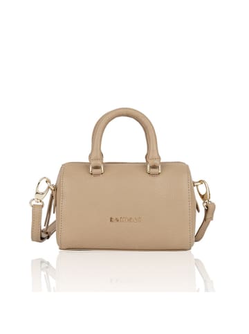 Bellicci Leder-Henkeltasche "Cara" in Beige - (B)18 x (H)14 x (T)7 cm