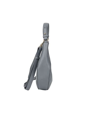 Bellicci Leder-Schultertasche "Cardonna" in Hellblau - (B)24 x (H)15 x (T)7 cm