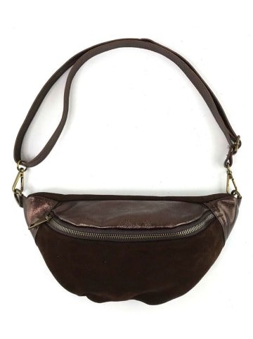 Marlon Leder-Brustbeutel in Braun - (B)29 x (H)13 x (T)8 cm