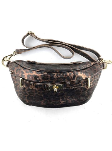 Marlon Leder-Brustbeutel in Hellbraun - (B)36 x (H)18 x (T)9 cm