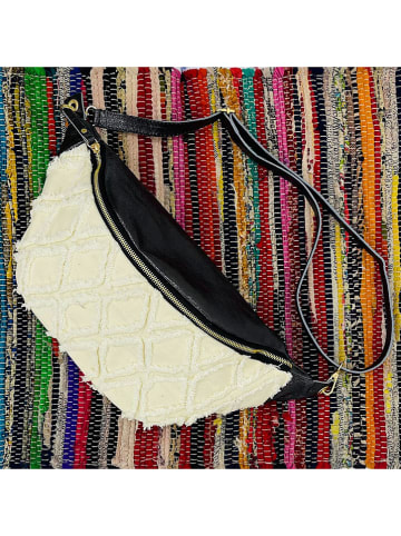 Marlon Brustbeutel in Creme/ Schwarz - (B)44 x (H)22 x (T)10 cm