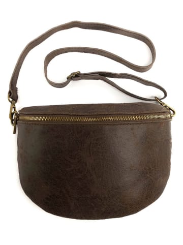 Marlon Leder-Brustbeutel in Braun - (B)25 x (H)19 x (T)7 cm