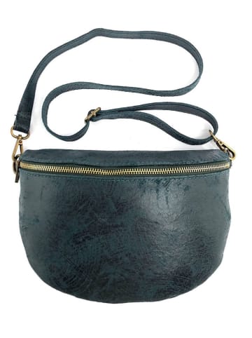 Marlon Leren borstbuidel antraciet - (B)25 x (H)19 x (D)7 cm