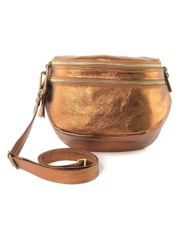 Marlon Leder-Brustbeutel in Hellbraun - (B)27 x (H)18 x (T)13 cm