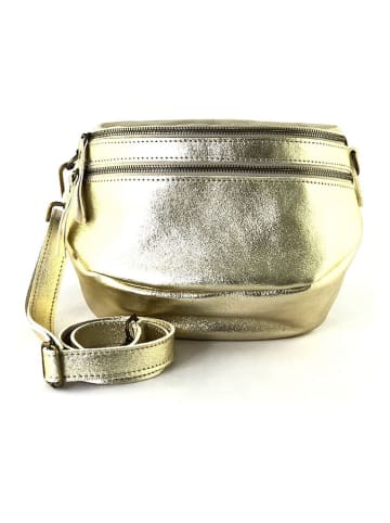 Marlon Leder-Brustbeutel in Gold - (B)27 x (H)18 x (T)13 cm