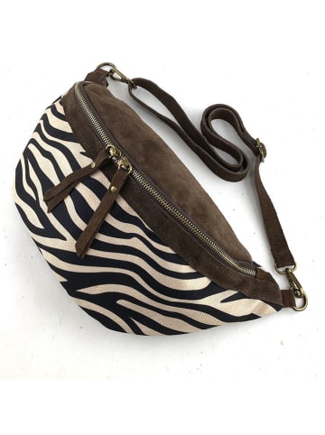 Marlon Leren borstbuidel bruin - (B)38 x (H)20 x (D)11 cm