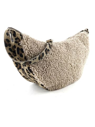 Marlon Leder-Brustbeutel in Creme - (B)48 x (H)24 x (T)18 cm