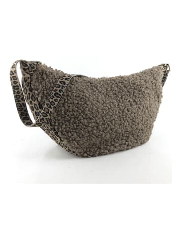 Marlon Leder-Brustbeutel in Grau - (B)48 x (H)24 x (T)18 cm