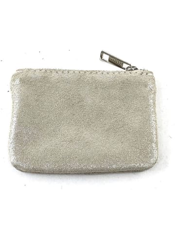 Marlon Skórzana portmonetka w kolorze beżowym - 15 x 10 x 1 cm