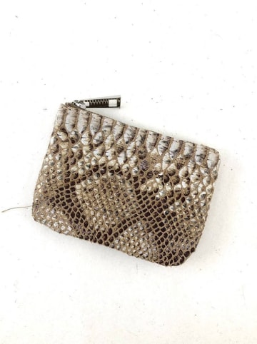 Marlon Leder-Geldbeutel in Beige/ Hellbraun - (B)15 x (H)10 x (T)1 cm