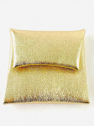 Marlon Leder-Geldbeutel in Gold - (B)10 x (H)10 x (T)2 cm