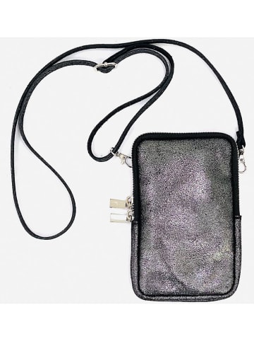 Marlon Leder-Handytasche in Schwarz - (B)11 x (H)17 x (T)1 cm