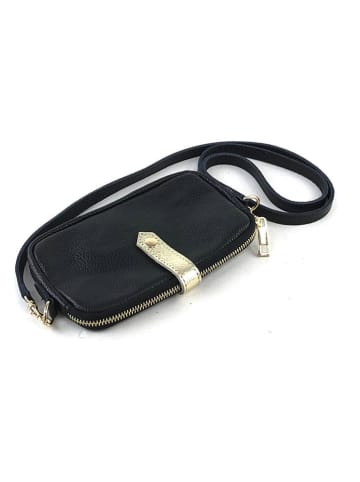 Marlon Leder-Handytasche in Schwarz - (B)20 x (H)12 x (T)4 cm